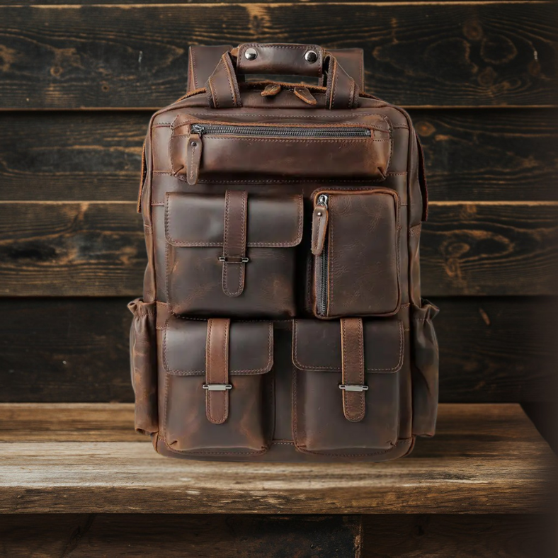 Leather Laptop Backpack | TRENTON