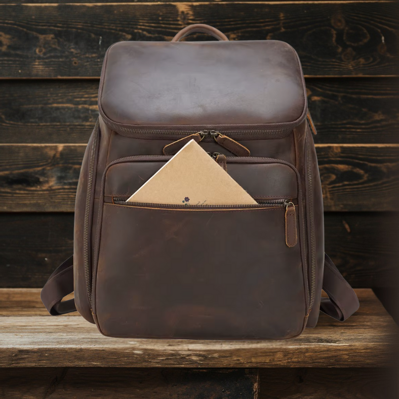 Laptop Leather Backpack | ATLAS