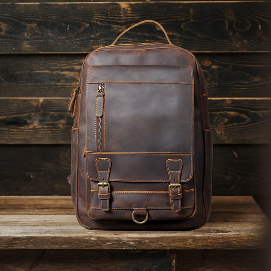 Tan Leather Backpack | SULLIVAN