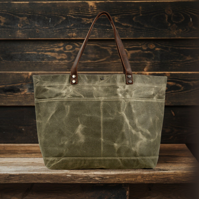 Waxed Canvas Tote Bag | SINCLAIR