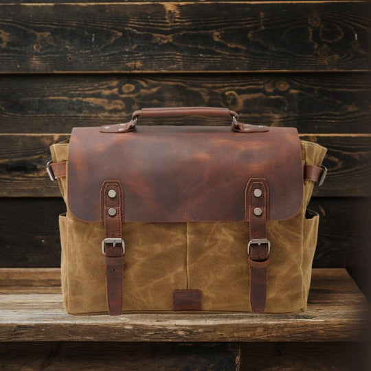 Canvas Crossbody Messenger Bag | ATLANTA