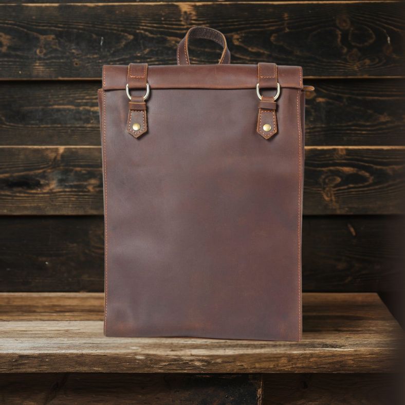Full Grain Leather Backpack | NEWPORT