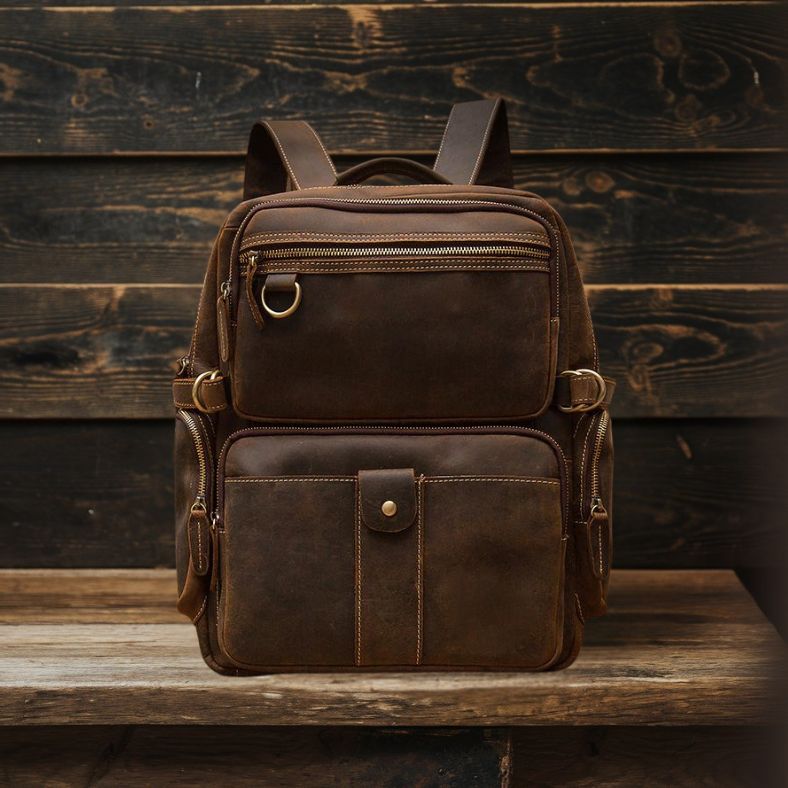 Brown Leather Backpack | BIRMINGHAM