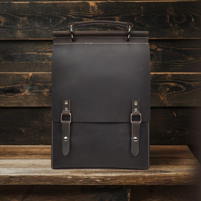Leather Rucksack Handbag | WYATT