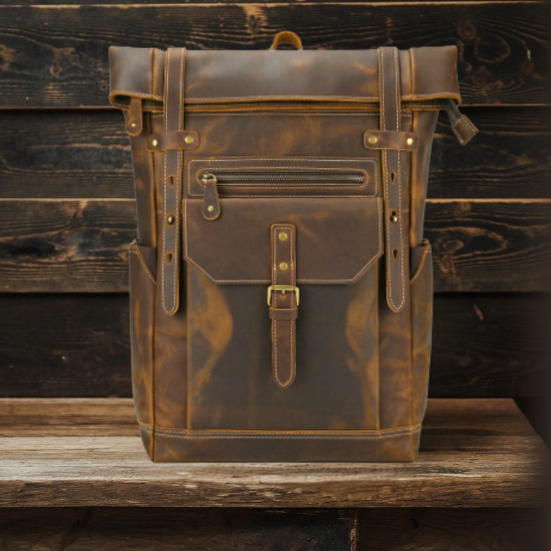 Leather Laptop Bookbag | FORT WORTH