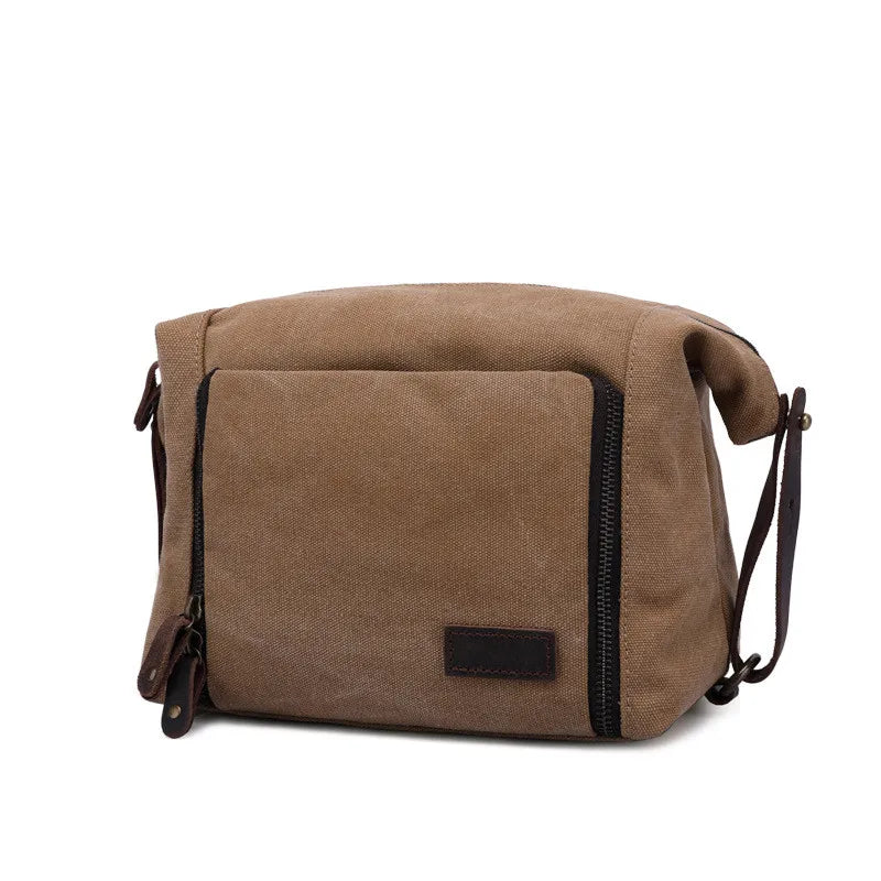 Vintage Plaid Zipper Canvas Toiletry Bag | TARTAN