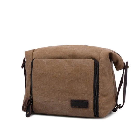 Vintage Plaid Zipper Canvas Toiletry Bag | TARTAN