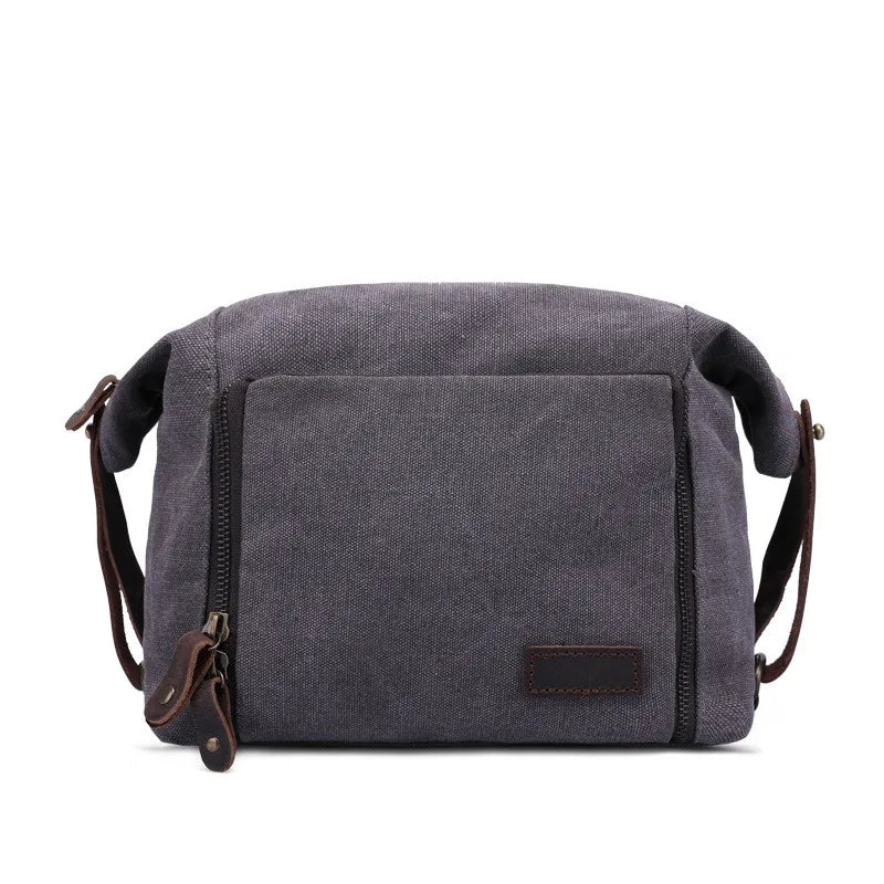 Vintage Plaid Zipper Canvas Toiletry Bag | TARTAN