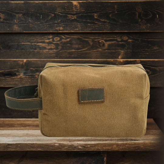 Vintage Canvas Toiletry Makeup Bag | BELMONT