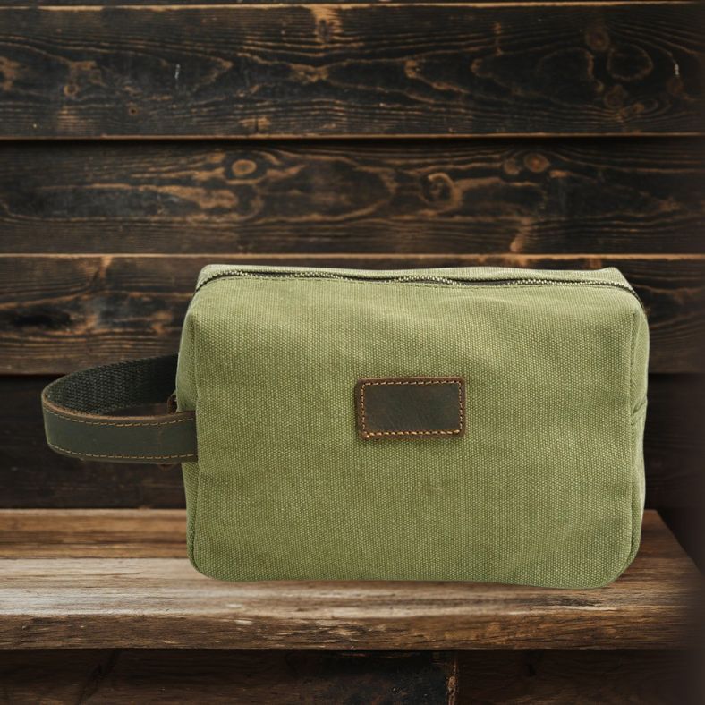 Vintage Canvas Toiletry Makeup Bag | BELMONT