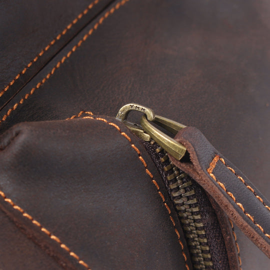 Leather Drawstring Backpack | DASHAN