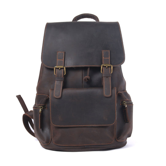 Leather Drawstring Backpack | DASHAN